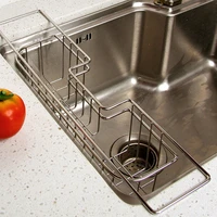 stainless steel kitchen tray dish drainer drying rack sink holder basket knife sponge holder dish rack kitchen organizer