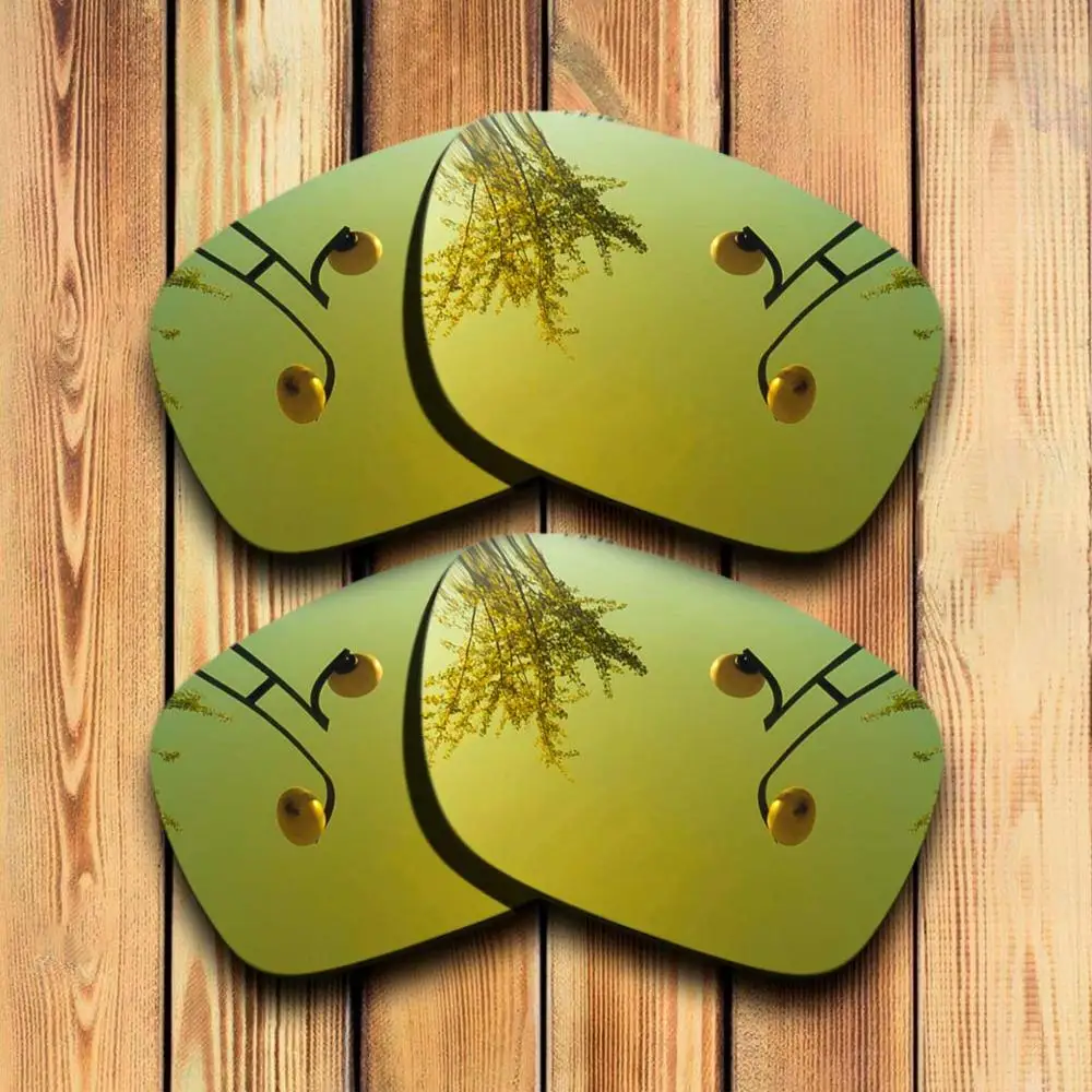 Yellow-Yellow Mirror 2 пары точно вырезанные поляризованные Сменные линзы для солнцезащитных очков Оукли Холбрук-много цветов - Цвет линз: Yellow-Yellow Mirror