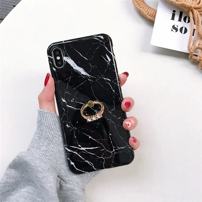 Чехол-подставка с кольцом на палец для iPhone 6 6S 7 8 Plus X XS MAX XR | Мобильные телефоны и