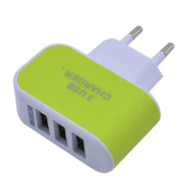 3.1A тройной USB порт зарядное устройство адаптер ЕС вилка Быстрая зарядка Стены