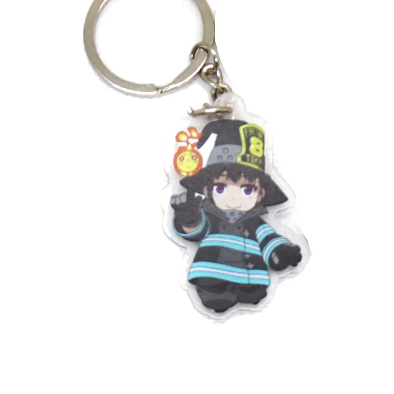 Аниме Enn No Shouboutai Fire Force Shinra Kusakabe фигурка косплей сумка для ключей игрушка-брелок аксессуар модель подарок