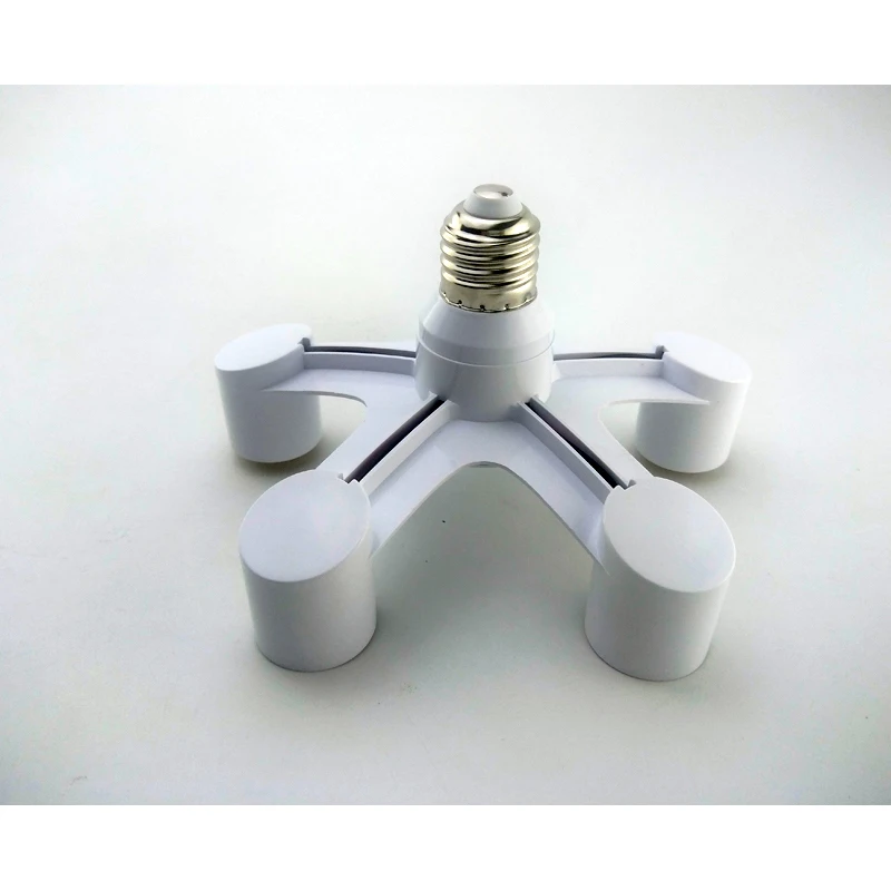 

1 to 5 E27 Base Socket Splitter E27 to E27 LED Bulb Lamp Holder Soquete E27 Led Base Light Socket Light Bulb Adapter Holder
