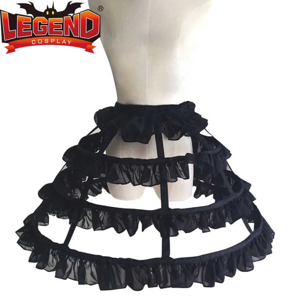 Женская короткая юбка пачка с 4 оборками черная мини в готическом стиле|mini skirt|mini