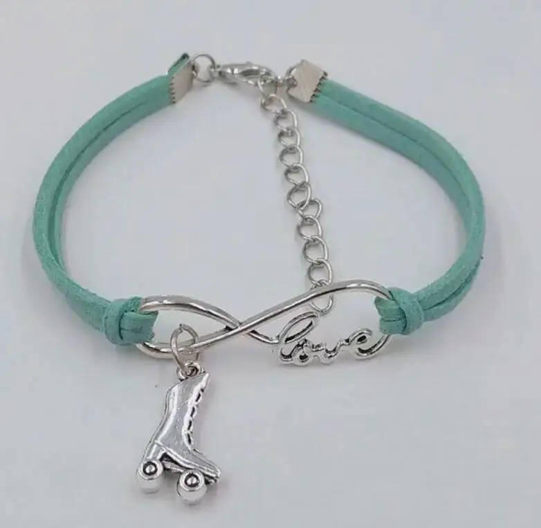1 шт./лот браслет Infinity Love lucky 8 женские/мужские браслеты с подвеской на роликах