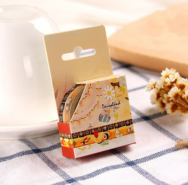 

5 pcs/lot Funny Japanese Style Food Design Adhesive Tape DIY Scrapbooking Sticker Label Masking Tape(tt-4780)