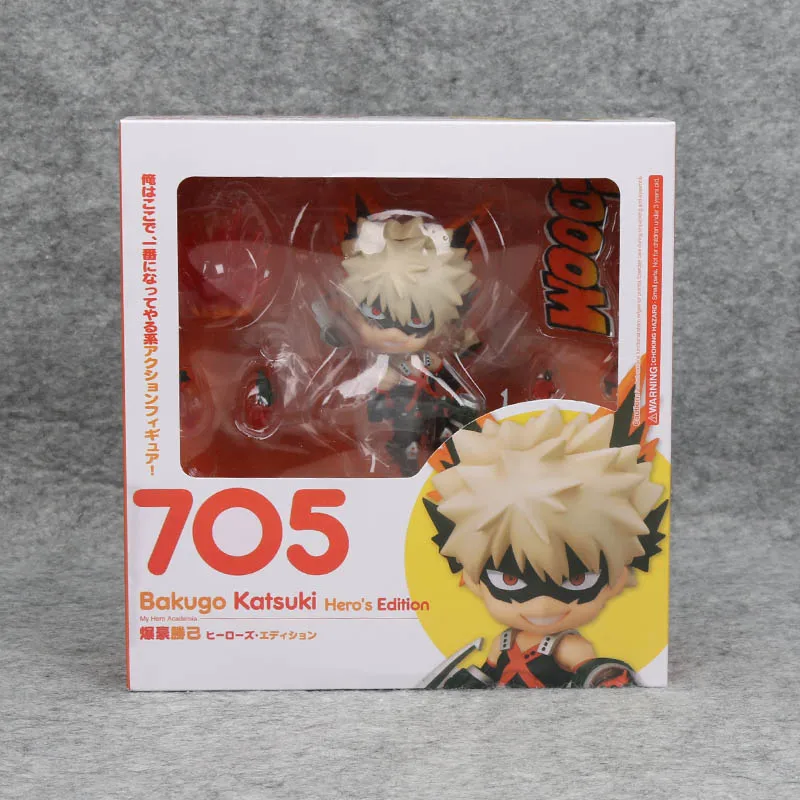 705 in box Мой герой Academy DXF фигурка мидория изуку Bakugou катсуки боку Nendoroid no Hero Academy#705#686 Коллекционная модель игрушки - Цвет: 705 in box