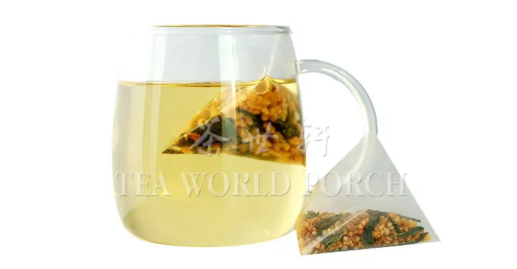 3 г* 10 шт. коричневый рис зеленый чай Genmaicha Sencha с рисовой маской для ухода за кожей DIY сырье чайный пакетик удалить темные круги