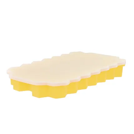 Yellow 37 решеток сотовые кубики льда, форма для мороженого, форма для мороженого, сделай сам, йогурт, холодильник, морозильник, инструменты для мороженого, FDA Силикон - Цвет: Yellow