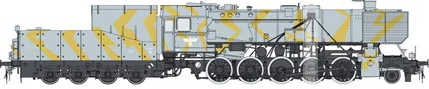 Wenshin 1/72 Германия BR52 паровоз модель в сборе
