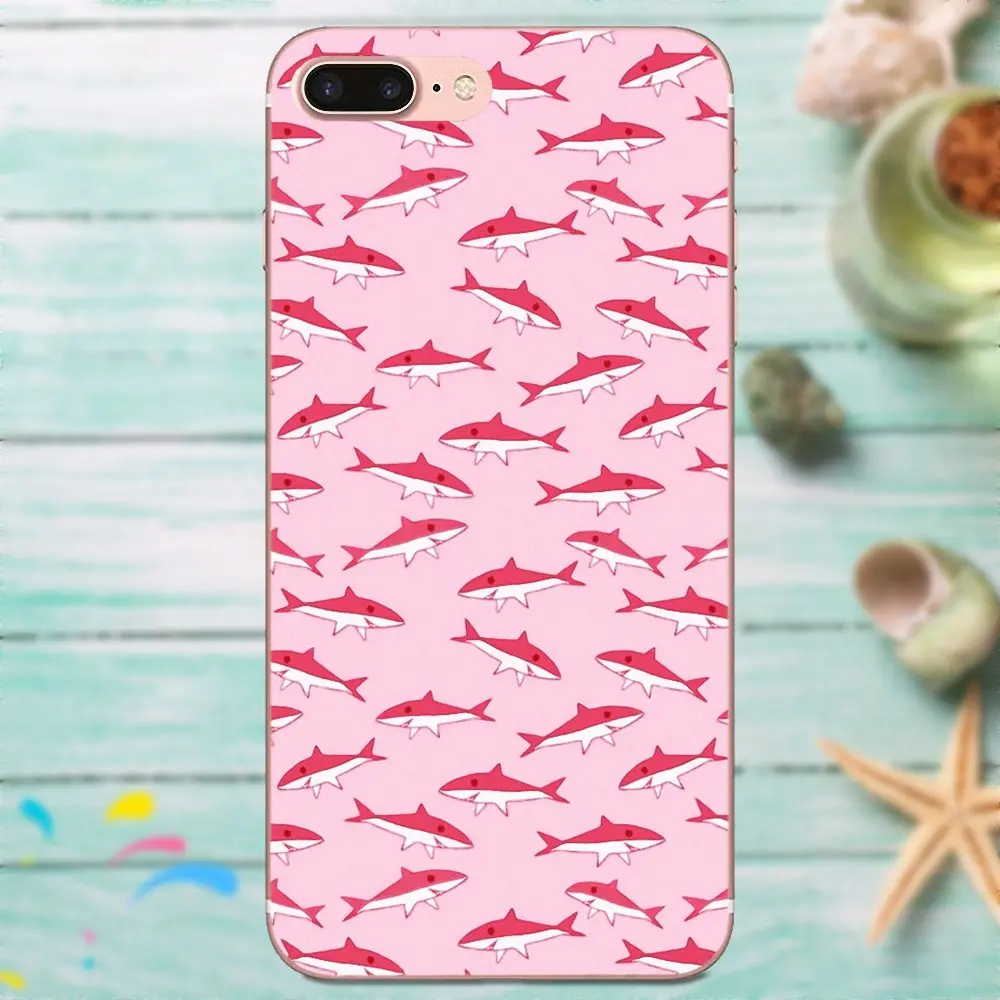 For Galaxy J1 J2 J3 J330 J4 J5 J6 J7 J730 J8 2015 2016 2017 2018 mini Pro Soft TPU Design Pastel Sharks Wallpaper Art | Мобильные