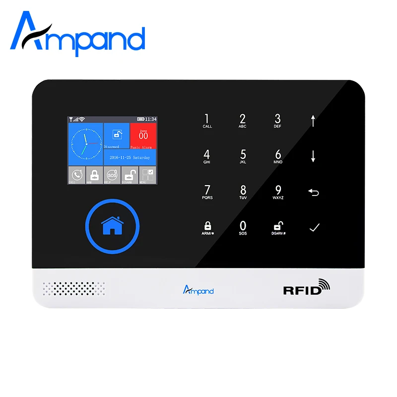 Ampand wifi 3g GSM GPRS домашняя сигнализация многоязычное меню операционное приложение