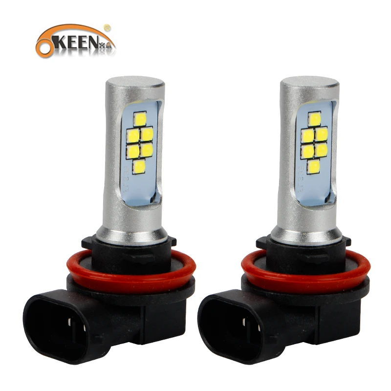 Светодиодная лампа для автомобиля OKEEN H8 H11 led HB4 9006 HB3 9005 противотумансветильник