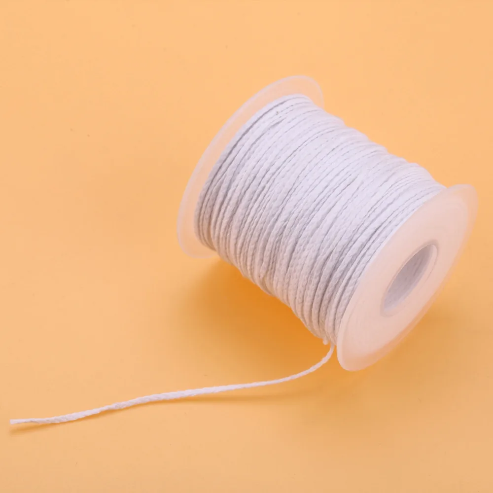 61 м экологическая хлопковая оплетка свеча фитиль ядро для DIY масляных ламп Свеча для изготовления свечей на день рождения Прямая поставка