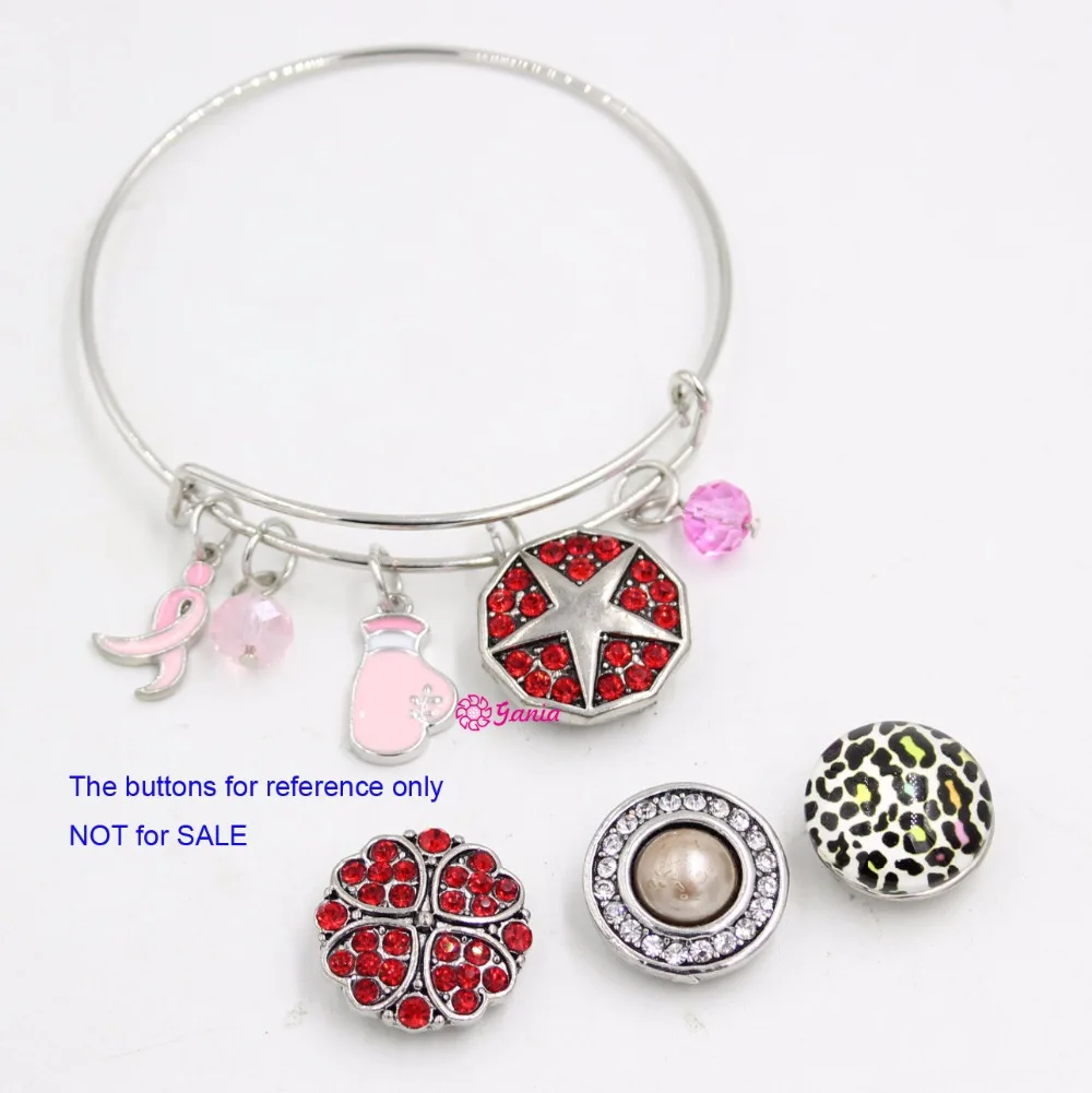 1 шт. женский браслет для борьбы с раком груди 18 мм|bracelets for|snap braceletbracelets for women |