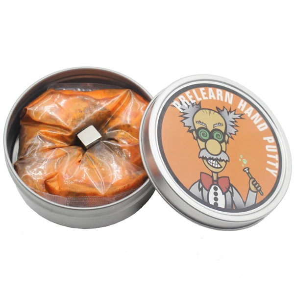 Golden Orange Сделай Сам Магнитная полимерная умная глина резиновый магнит Пластилин грязь волшебный Пластилин маленькие офисные игрушки Детский подарок ручная шпатлевка - Цвет: Golden Orange