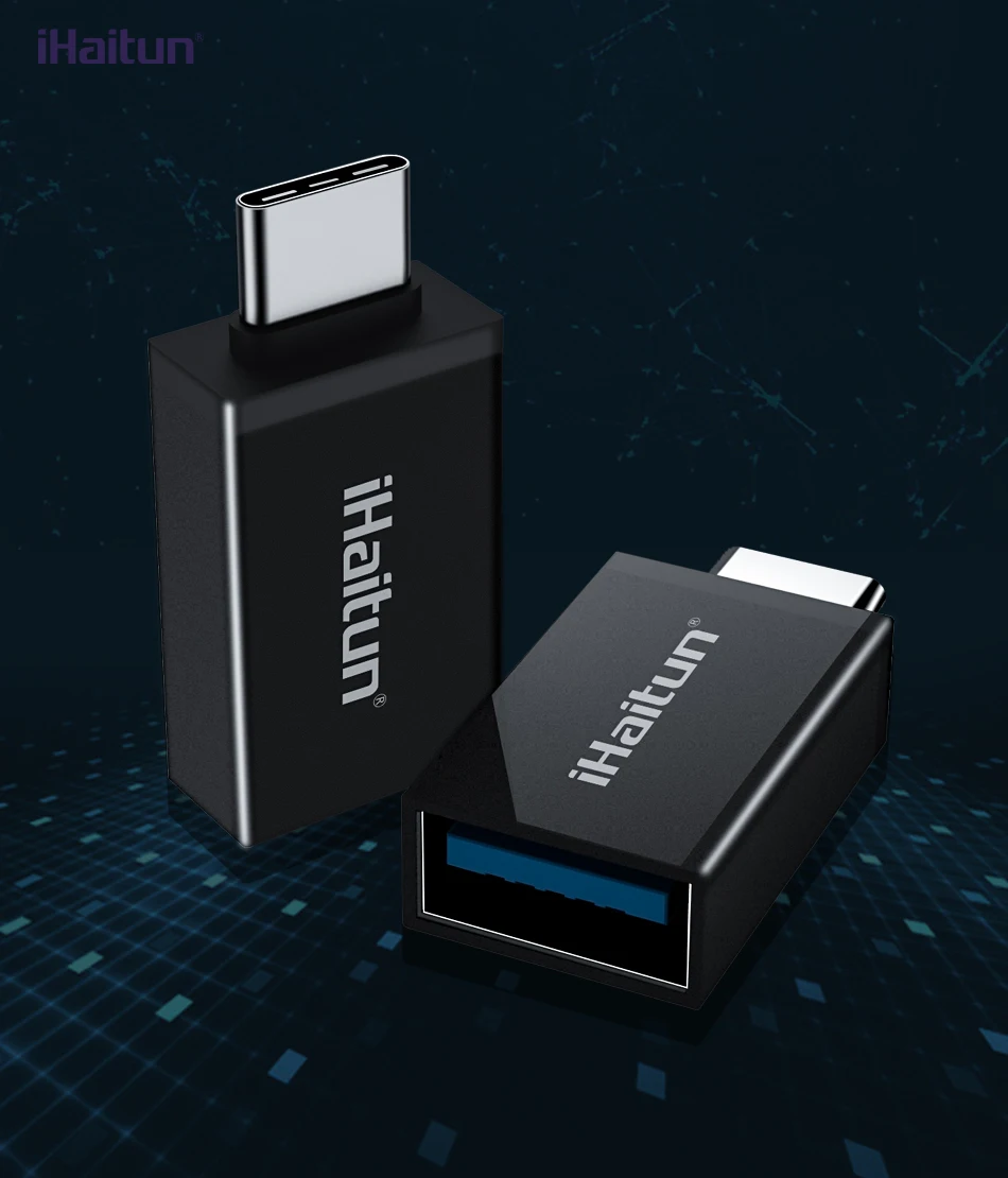 IHaitun USB C 3,0 OTG кабель адаптер type C конвертер для Xiaomi Mi 8 huawei P20 samsung S9 S8 One plus 6 5 type-C USB 3,0 OTG