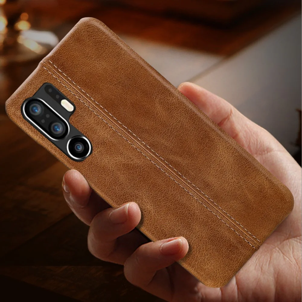 Для huawei P30 Pro Чехол Роскошный чехол из натуральной кожи тонкий защитный чехол защелкивающийся чехол s для huawei P30 Lite Coque