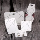 Горячая продажа 100 шт.лот бумажные серьги карты полоса дизайн ювелирного ожерелья карты пользу уха шпильки брошь Дисплей Упаковка карты бирки