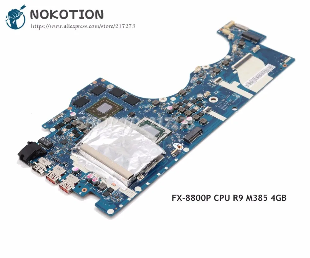 NOKOTION BY510 NM-A521 основная плата для lenovo Ideapad Y700-15ACZ материнская плата для ноутбука 15,6 дюймов FX-8800P процессор R9 M385 4 Гб
