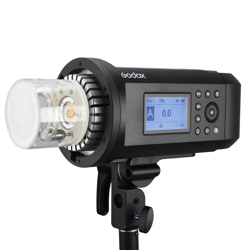 В наличии Godox AD600 Pro портативная Внешняя вспышка 1/8000s TTL HSS 38W LED Встроенная система X
