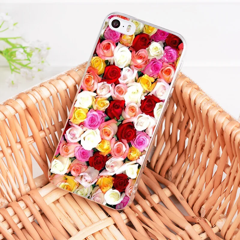 Yinuoda красивый сад красные розы цветы Coque чехол для телефона для iPhone 8 7 6 6S Plus X 5 5S SE 5C XS XR11 11pro 11promax