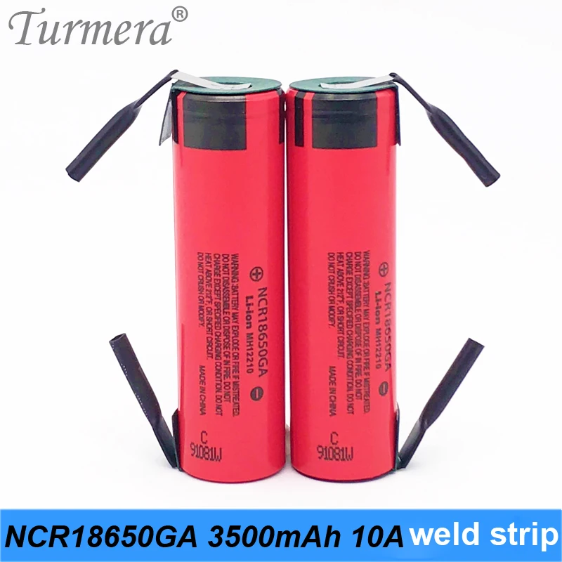 Новый NCR18650GA 3500 мАч 3 6 В 10 А сварочный аккумулятор 18650 для отвертки и фонарика power bank