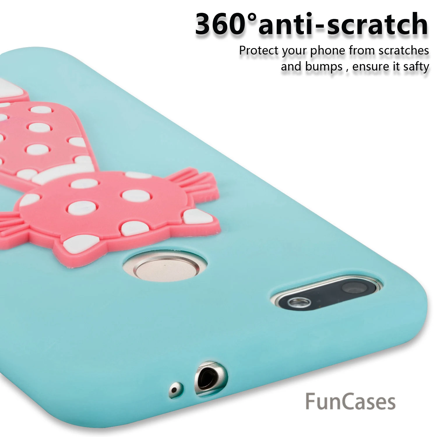 С милым рисунком кота чехол СПС Estuche huawei Enjoy 7 Мягкая силиконовая задняя крышка для