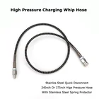 Новый шланг для пейнтбола, Воздушный пистолет для страйкбола PCP, зарядный шланг 24  37 дюймов, высокое давление 63мпа9000PSI, удлинитель шланга с плеткой и дистанционным заполнением