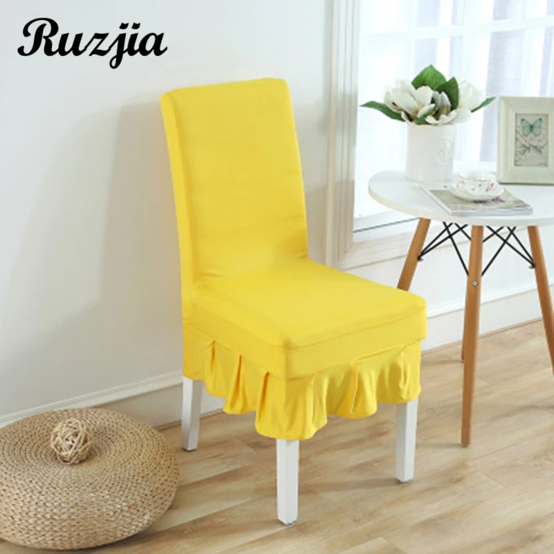 Плотная плиссированная юбка чехлы на стулья для свадьбы кухня отель дом складной