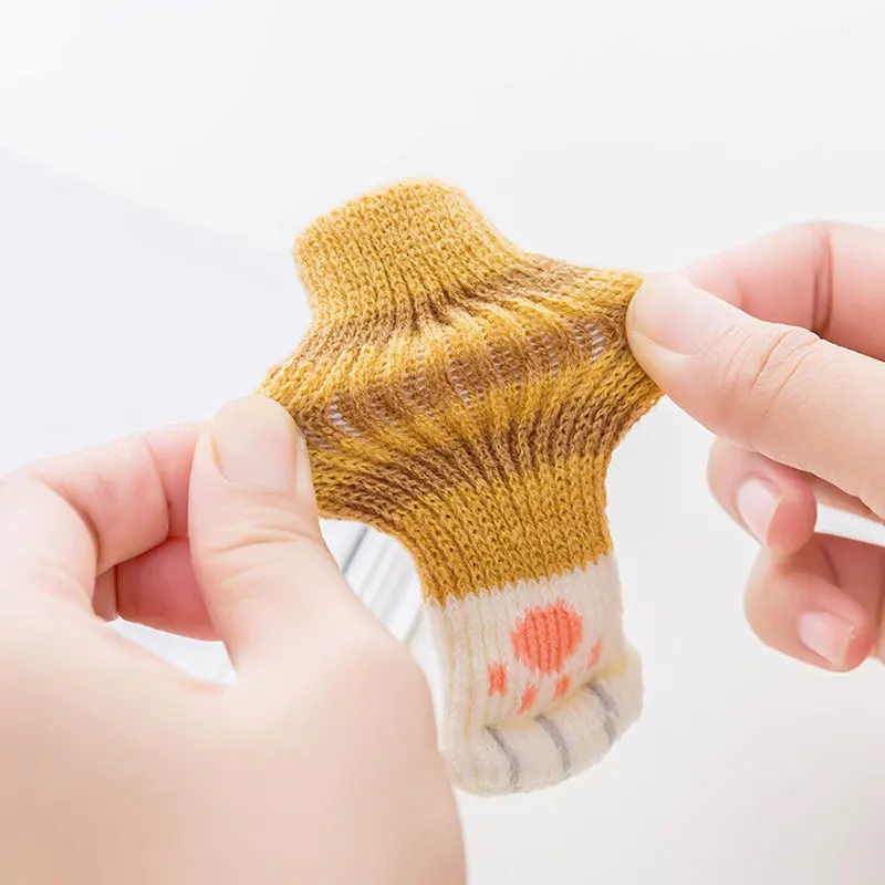 4 шт./компл. с принтом Кошачьи лапки|Чехлы на стулья| |