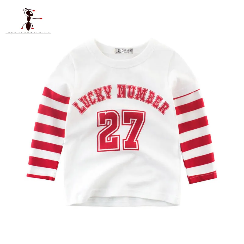 Хлопковая футболка для мальчиков с принтом кунг-фу муравей длинная