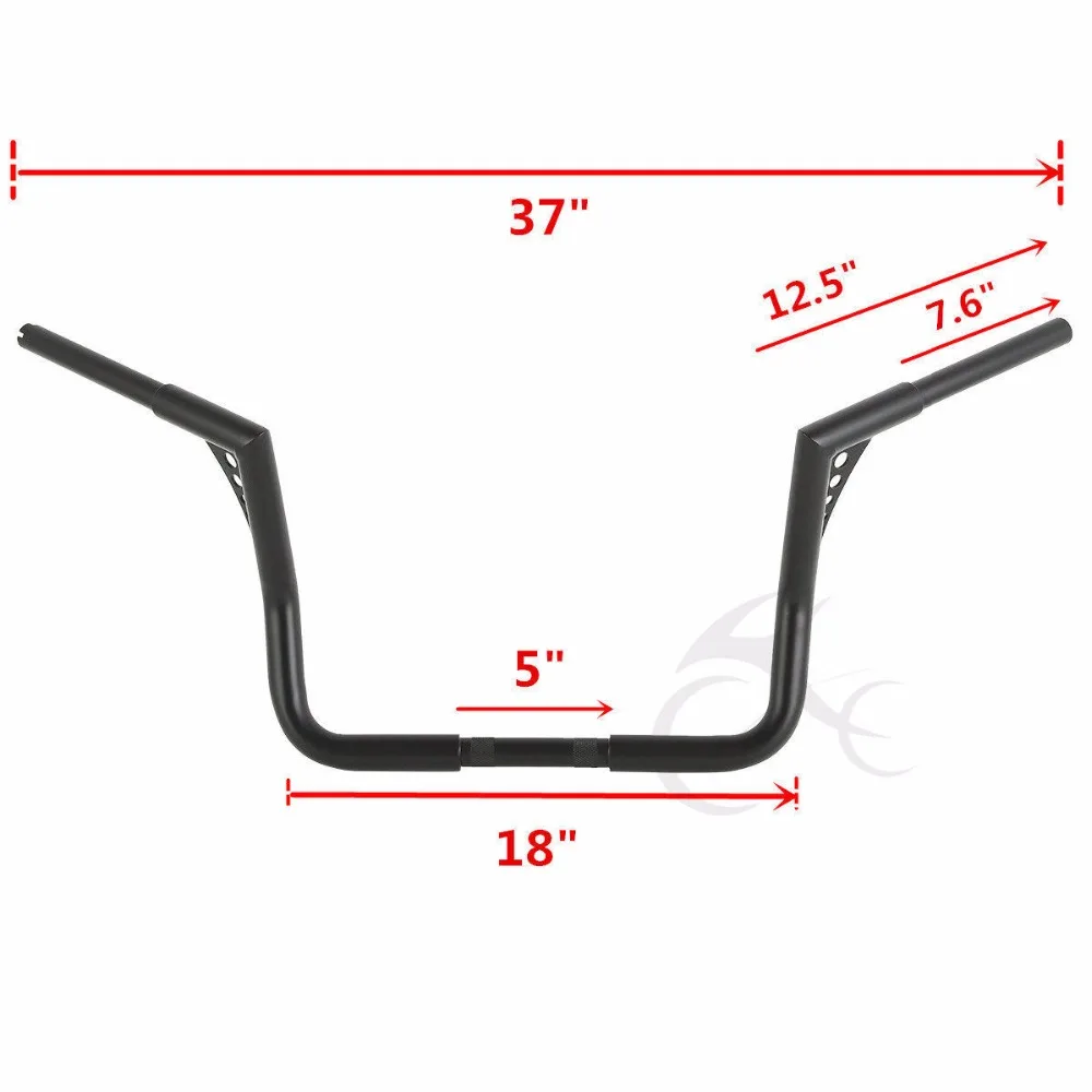 Мотоцикл 1 1/4 &quotRise 12&quot Ape вешалка руль для Harley Touring FLHT Electra Glide комоды | Автомобили и