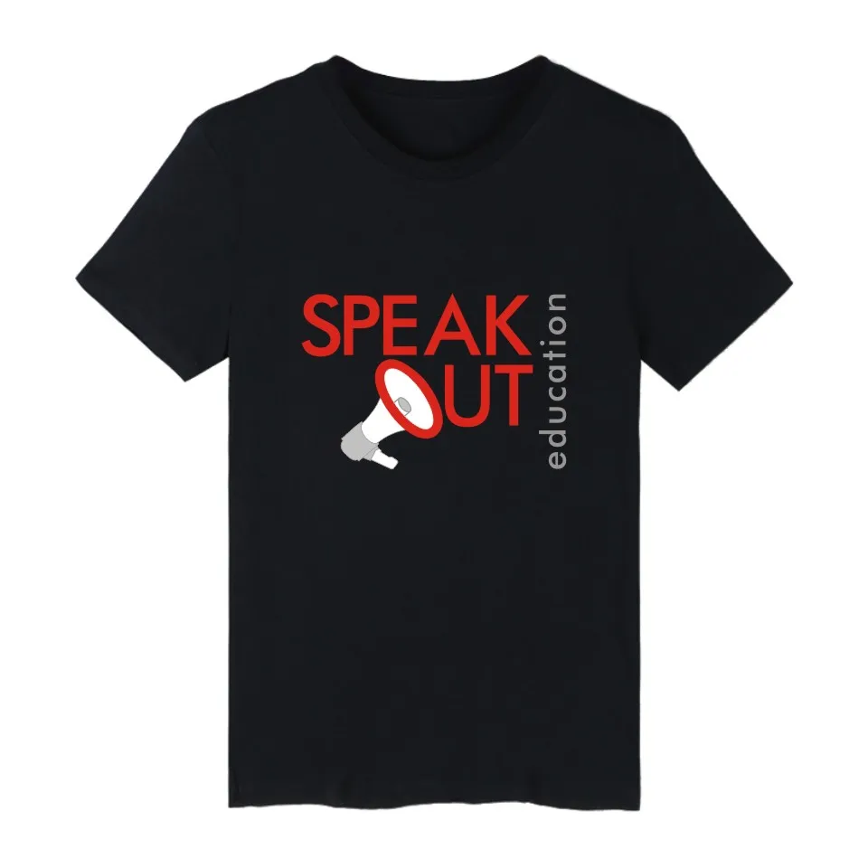 Лидер продаж черная хлопковая футболка с короткими рукавами и надписью Game Speak Out