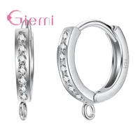new fashion loop earrings 925 sterling silver jewelry high quality best sale for woman girls lady birthday gift wholesale