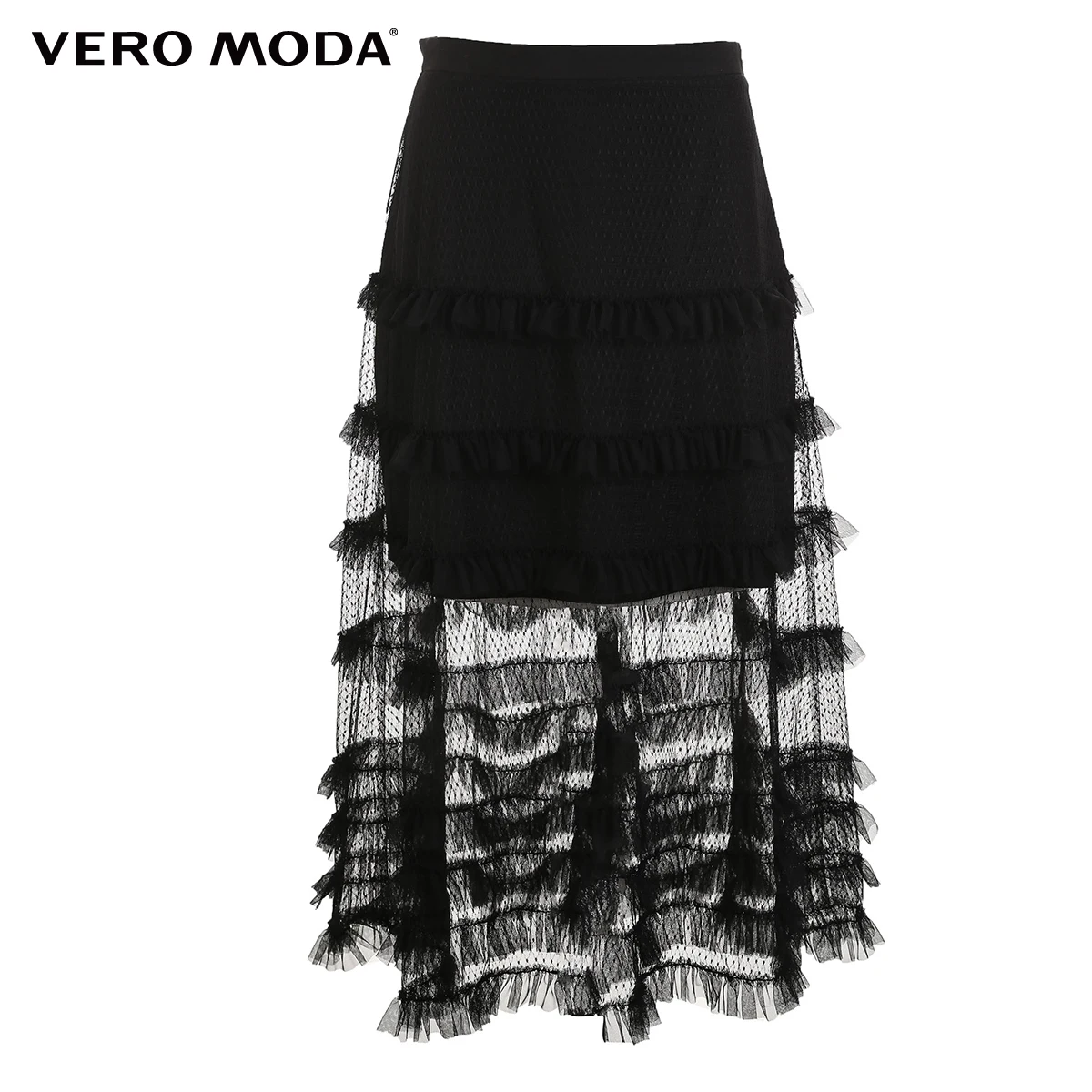 Vero Moda Весна Лето средней длины шелковые кружева торт юбки | 318316539 Женская одежда