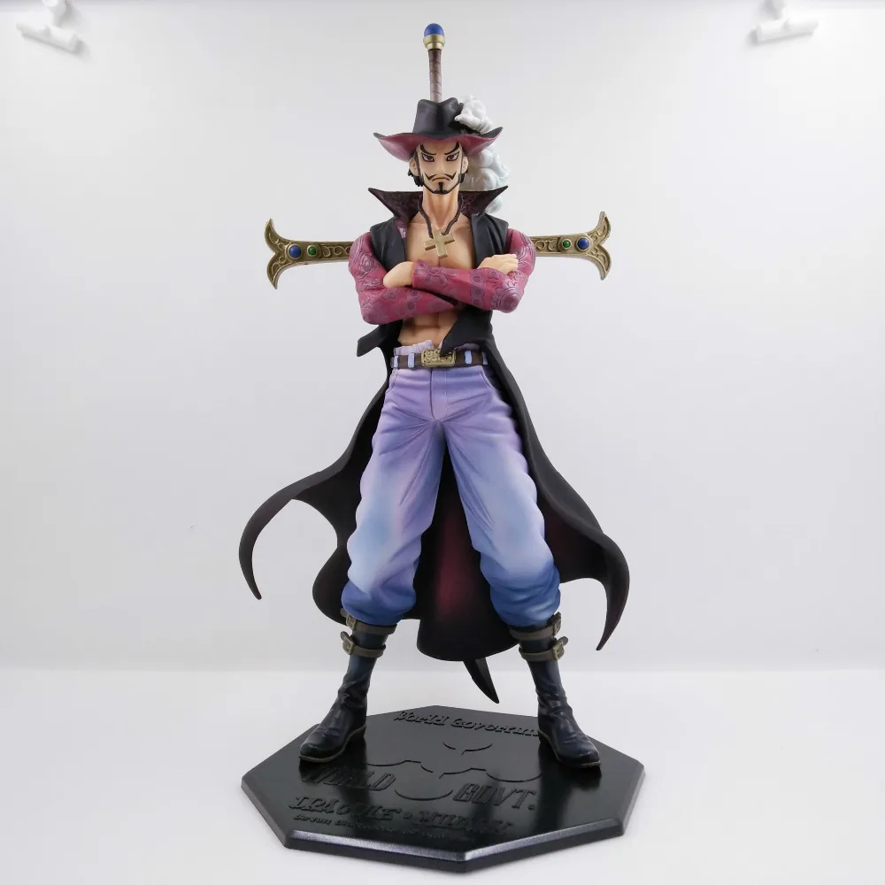 Аниме одна штука 28 см поп большой размер Dracule Mihawk ПВХ фигурку Brinquedos Коллекция