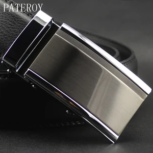 Ремень Pateroy мужской из натуральной кожи, дизайнерский пояс, роскошный пояс из воловьей кожи