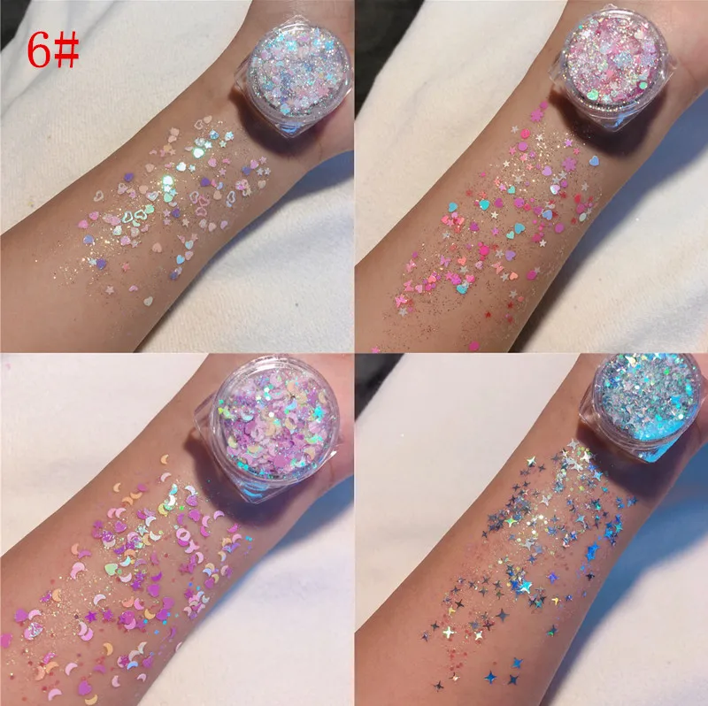 4 коробки/набор глиттер без клея блестка сделай сам украшение для ногтей/глаз/губ