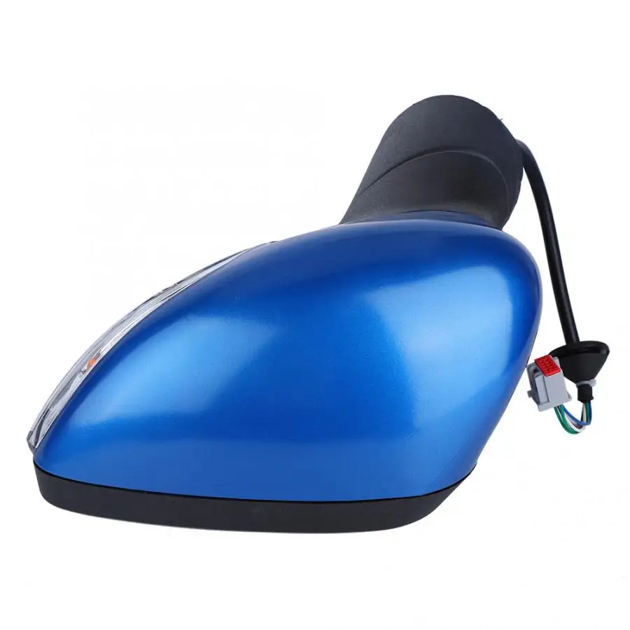 Left Vice Driving Wing Door Electric Rear View Mirror Assembly Blue Fit for Ford Fiesta MK7 FROM 2008-2012