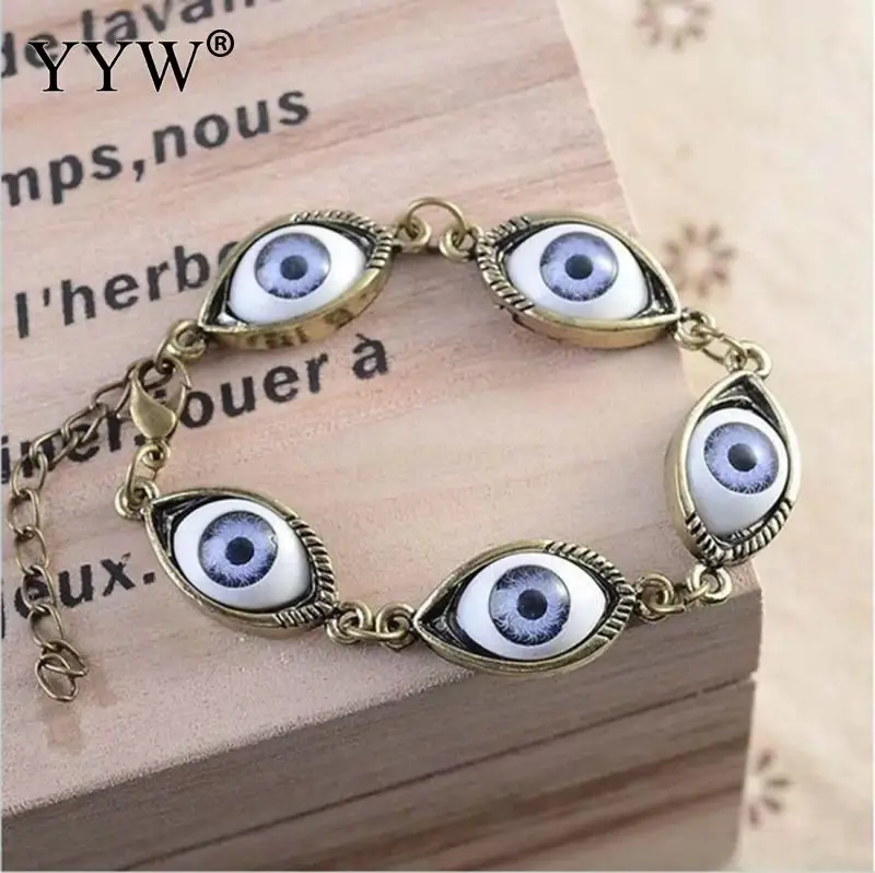 Винтажный зловещий браслет для глаз женщин и мужчин 2018 модные ювелирные изделия 8