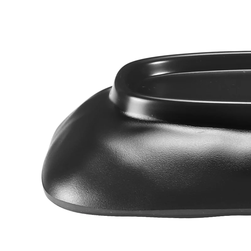 Black pearl-1 Rectangular Plate 10&quot Length 5&quot Width Melamine Color with Matting Finished | Дом и сад