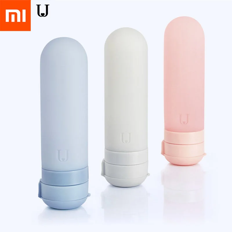 3 шт./компл. Xiaomi Mijia силиконовая бутылка комплект Портативный легкая приятная на ощупь полезный, безопасный 50 мл/шт. для Семья дорожная сумка