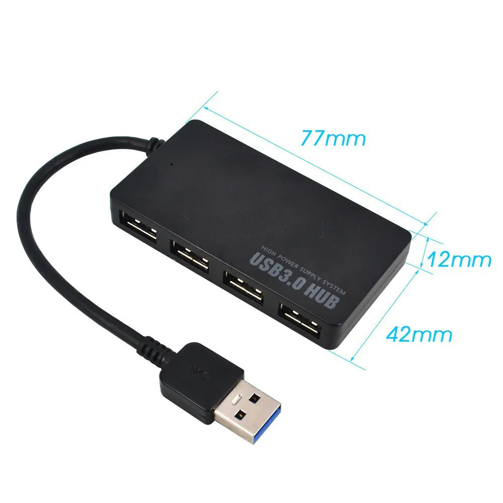 5 Гбит/с Высокоскоростной usb 3 0 концентратор 4 порта USB разветвитель адаптер для ПК