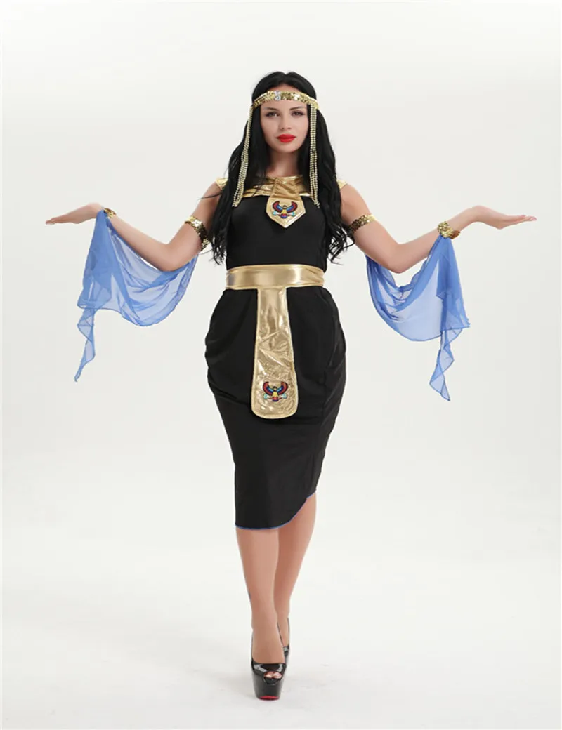 

new style zy283 Ladies Cleopatra Egyptian Goddess Roman Fancy Dress Halloween Costume Outfit size s-2xl