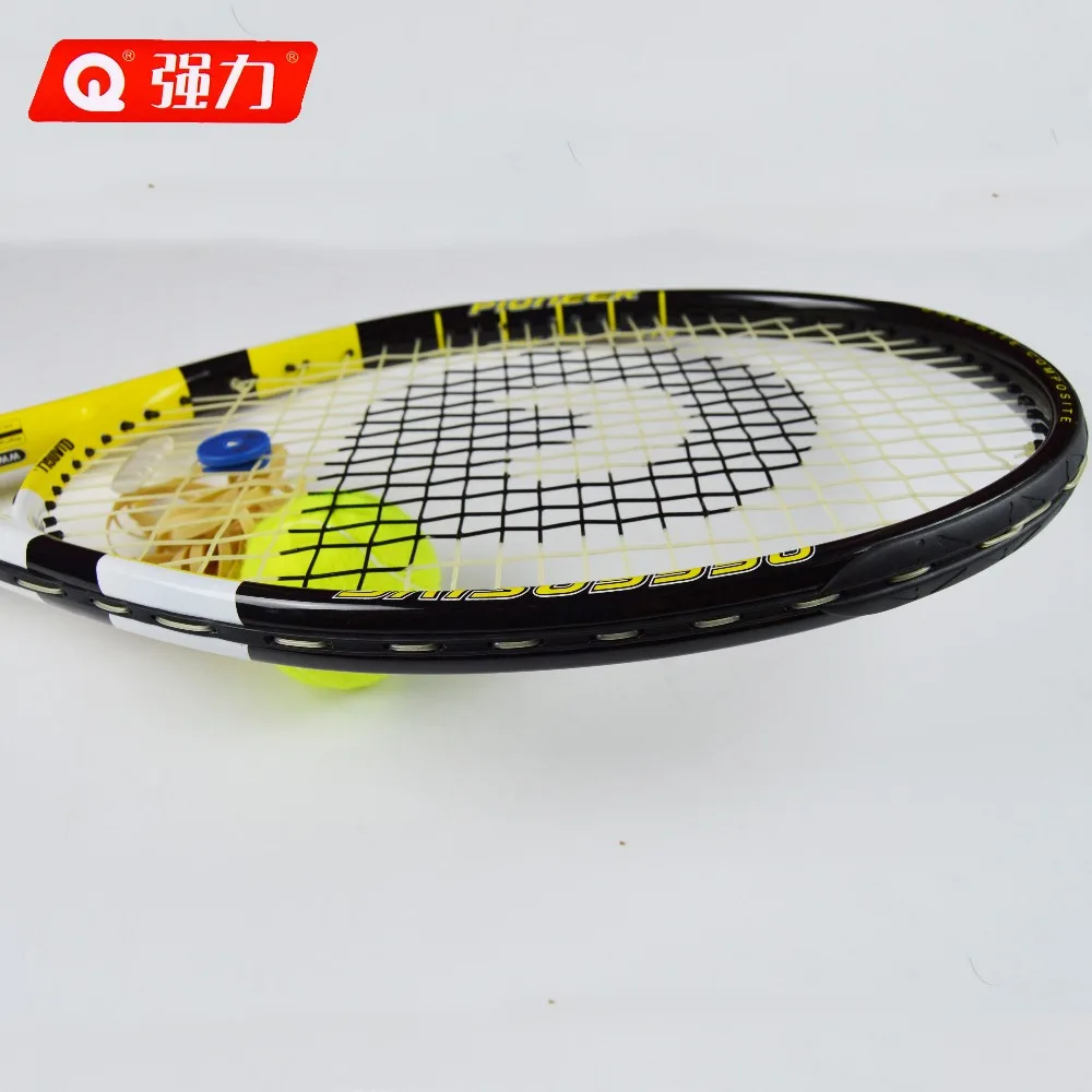 Оригинальная Теннисная ракетка Qiangli 627B tenis masculino из углеродистого алюминия для