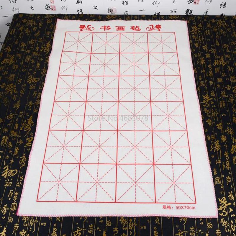 1 шт. каллиграфическая картина из фетра 50x70 см подушечка из фетра кисть для рисования без катышков