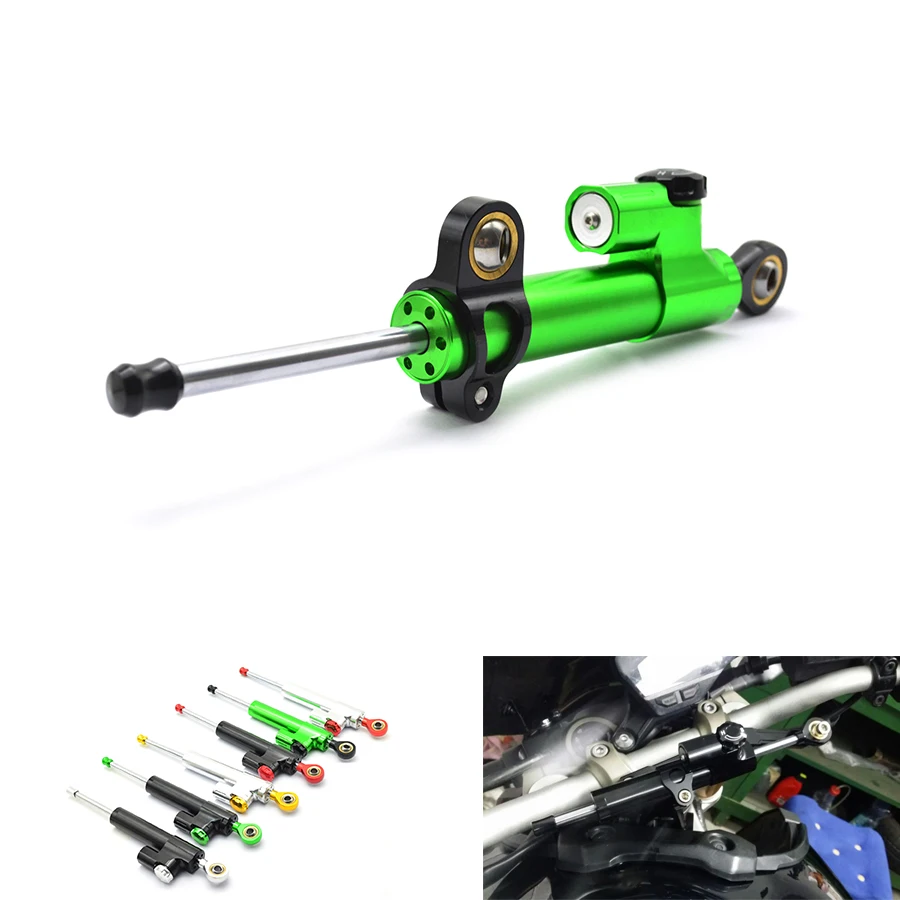 Универсальный алюминиевый рычаг балансировки Руля Мотоцикла демпфер для Kawasaki