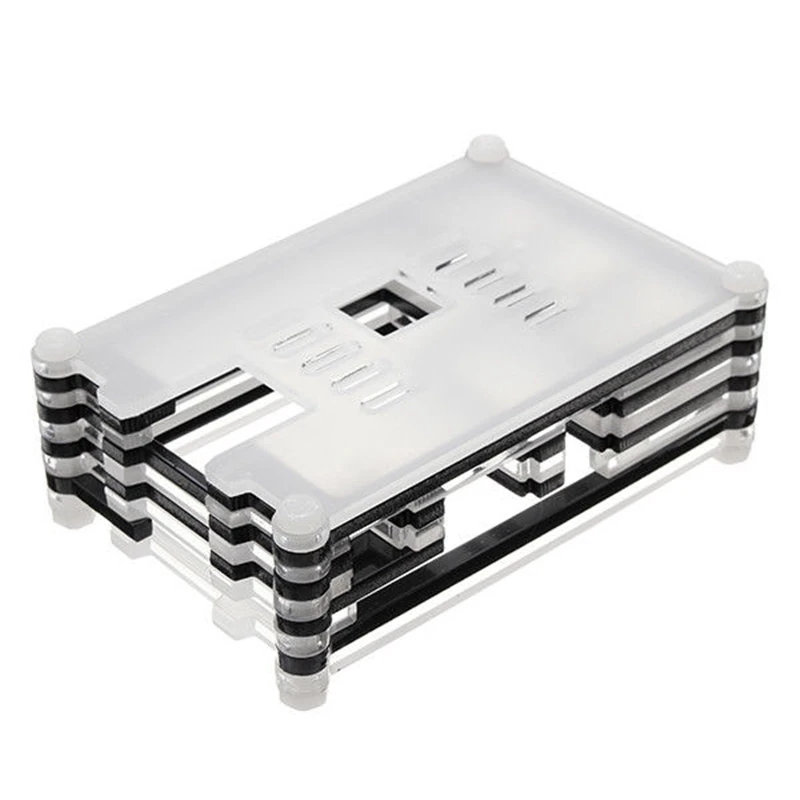 JABS 9 слоев Raspberry Pi 3 Model B + (плюс) акриловый корпус для 5-дюймового ЖК-дисплея с