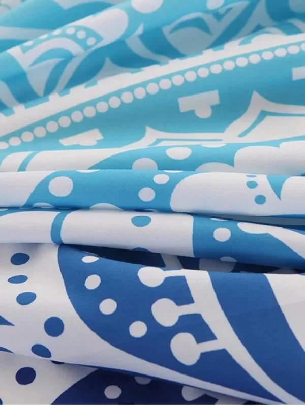 New Tribal Flowers Mandala 3 pieces Duvet Cover Set &amp Pillowcases White Bedding Bed linens | Дом и сад