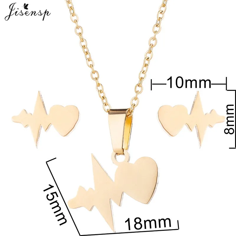 Jisensp подвеска в форме сердца из нержавеющей стали Ожерелье Bijoux Femme Модный женский